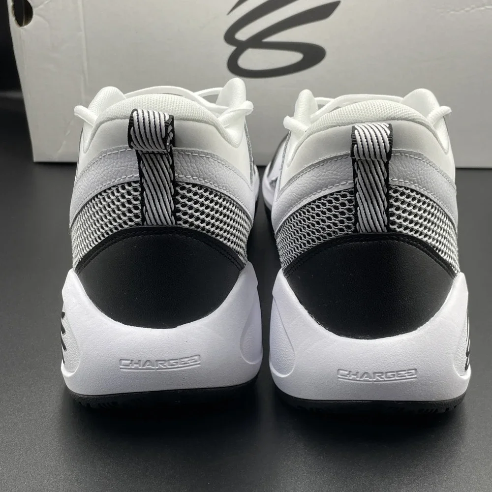 Under Armour Curry 3Z 25 Men's Basketball Shoes Size 13 White Black Sneakers